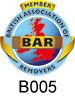 BAR member logo and number